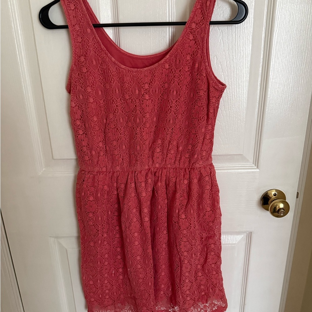 Mossimo Supply Co. Coral Lace Top